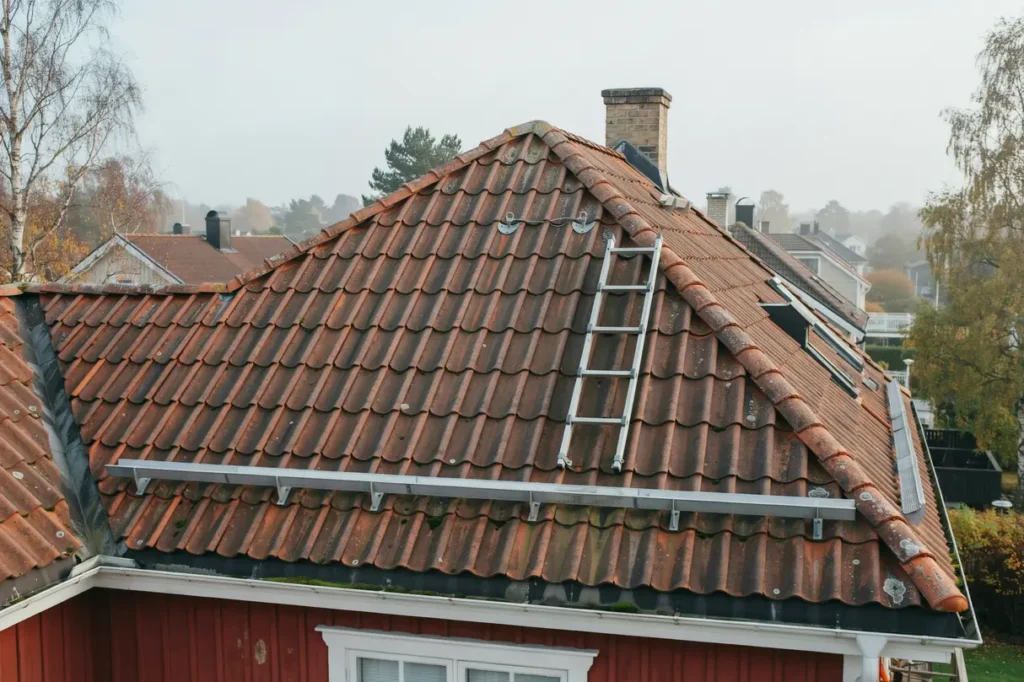 taks kerhet f r villa gare r tt stegar g ngbryggor och livlinef sten f r ett tryggare tak